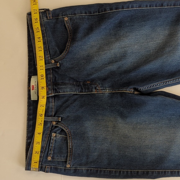 Levi's 523 Lift & Strengthen Distressed Bootcut Jeans 14M Blue - Picture 14 of 16